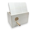 Agaporniedennestkast groot DxBxH 16x25x16 cm