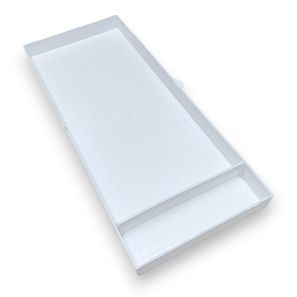 [88840001] Exhibition sliding cage + spacer white (15 cm)