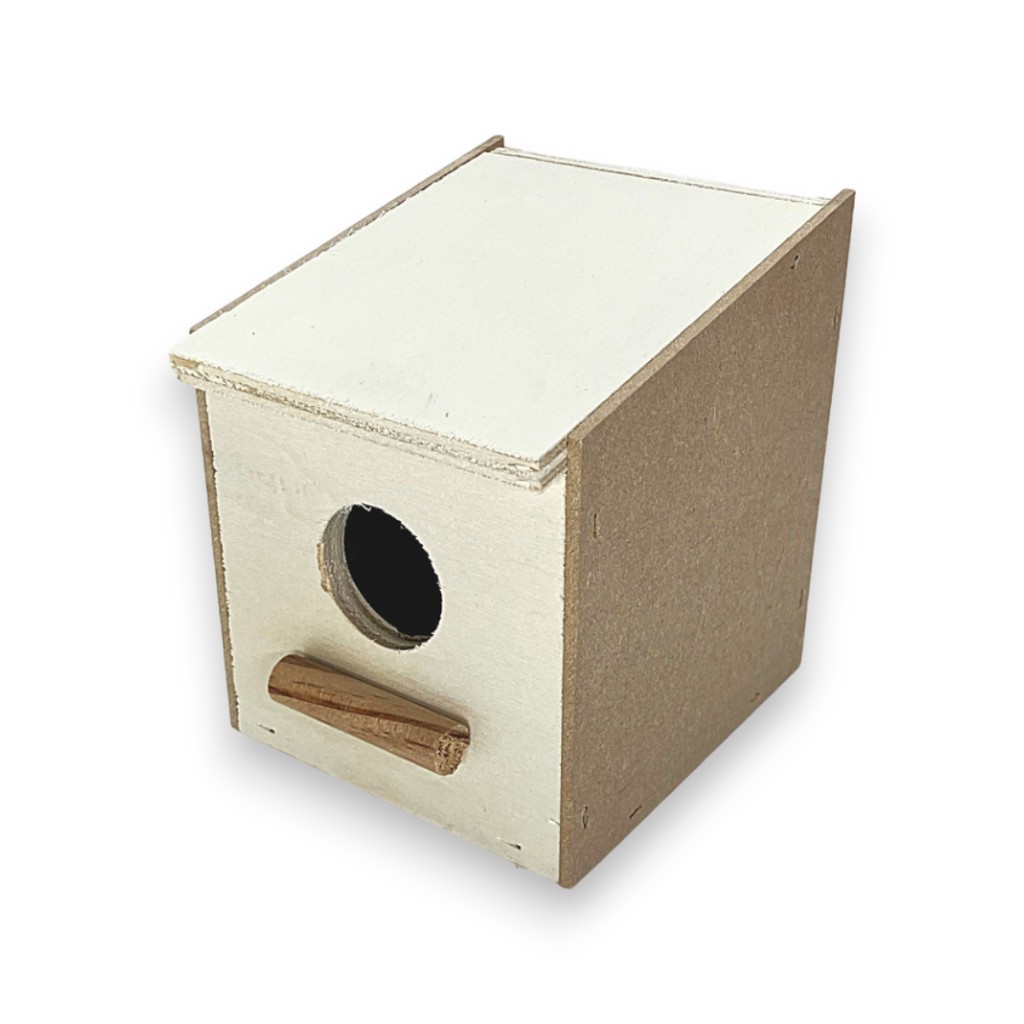 Nichoir exotique petit n°1 PxLxH 11,5x10,5x13 (11) cm