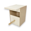 Exotic nest box middle no.4 DxWxH 10.8x10.5x15.8 cm