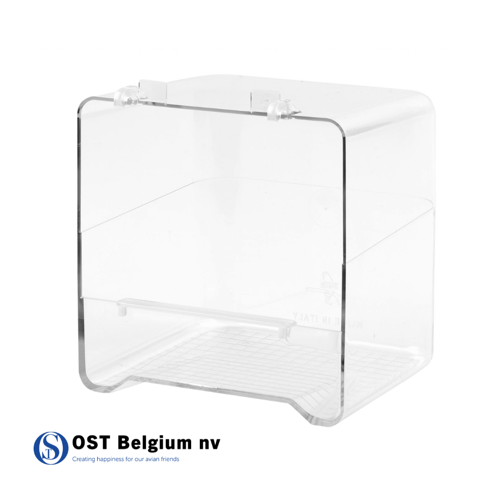 [88372402] Casetta bagno uccelli con ganci in plastica