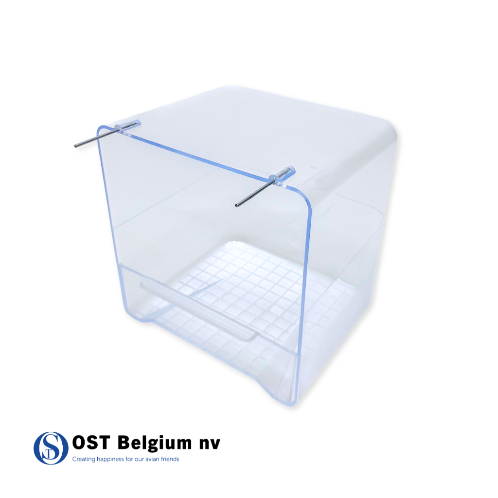 [88372401] Casetta bagno uccelli con ganci metallici