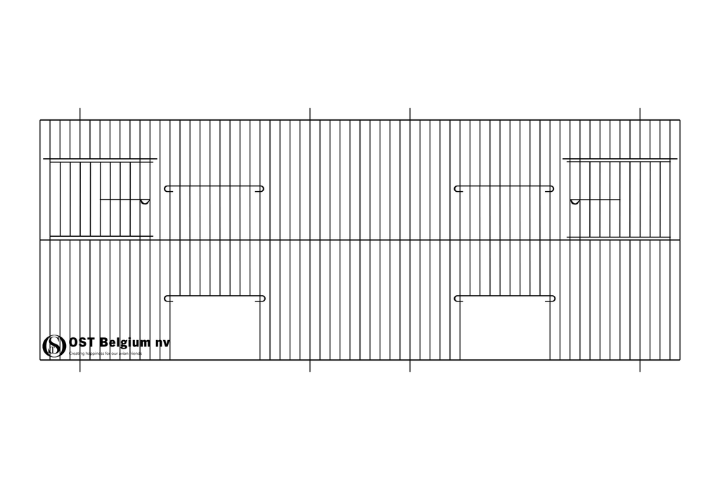 [89930811Z] واجهات 80x30 سم سوداء (2 Doors + 2 revolving doors)
