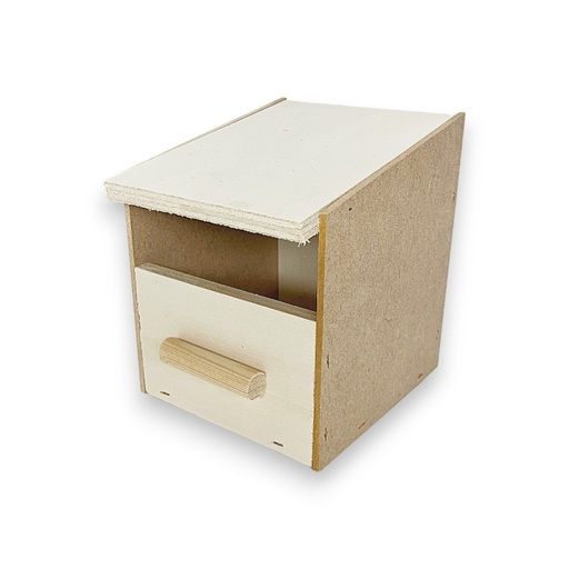[87112021] Exotischer Nistkasten klein Nr.2 TxBxH 11,5x10,5x13 (11) cm