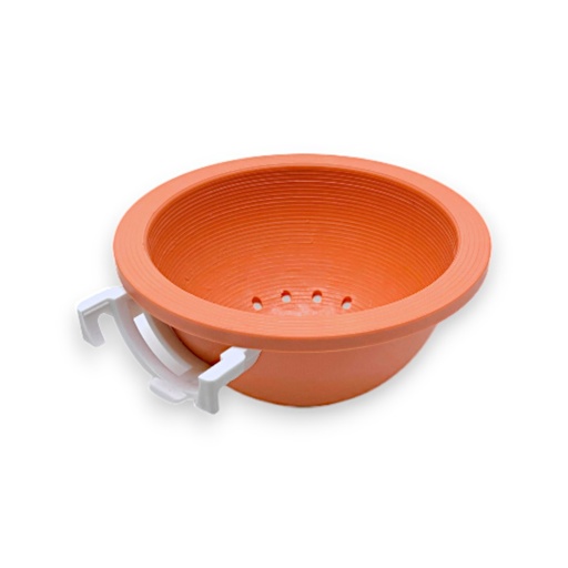 [88120041] Nest orange mit weißem Haken