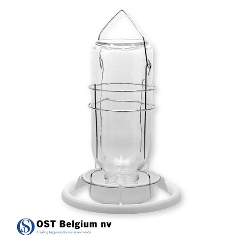 [88315011] Flaschenfeder mit Flasche aus Glas