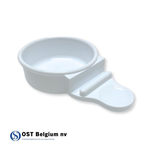 [88352231] Mangeoire a porte battante blanc