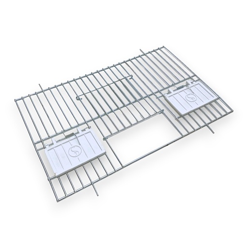 Tentoonstellings front inlandse vogels 34cmx22cm met deur galvanise