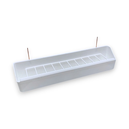 Food trough with hooks + grill