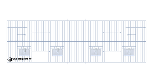 Voorfront 100x30cm